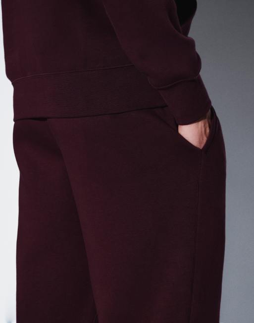 Nike Club jogger con fondo aperto bordeaux, 4 di 5