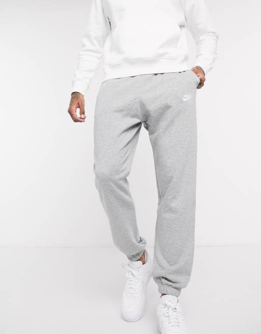 nike club jogger coupe casual à chevilles resserrées gris