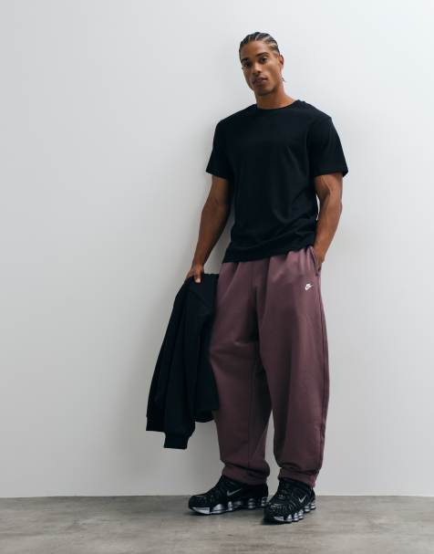 Nike Club jogger oversize en molleton français violet - view 1