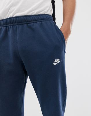 nike club jogger resserré aux chevilles bleu marina