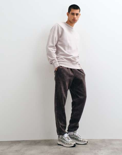 Nike Club joggers con polsini marrone slavato - view 1