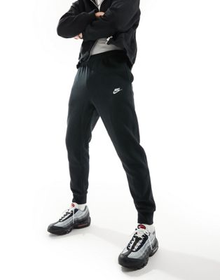 Nike Club velour joggers in black