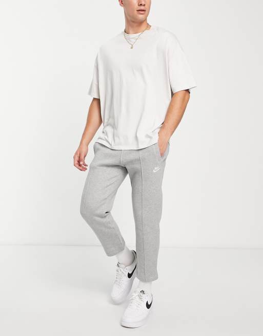 Grey and shop white nike joggers