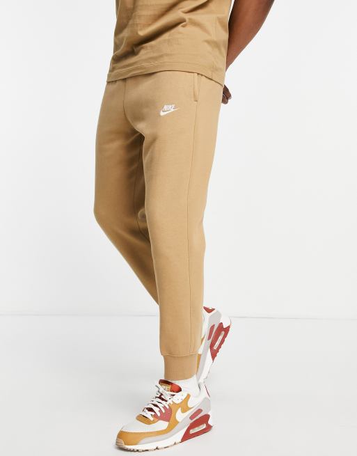 Nike - Club - Joggingbroek met boorden in taupe
