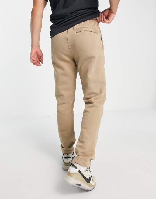 Nike - Club - Joggingbroek van fleece met rechte pasvorm in beige, 2 van 4