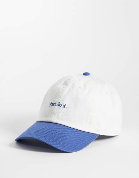 Nike Club Just Do It cap in cream and blue  - view 1