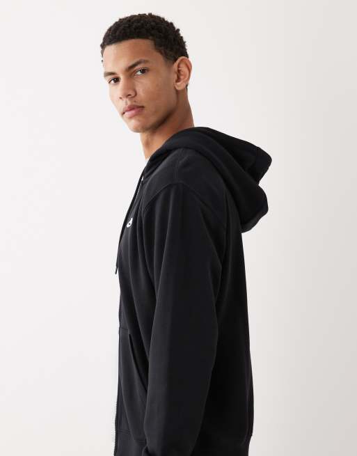 Nike Club – Kapuzenjacke aus French Terry in Schwarz, 4 von 5
