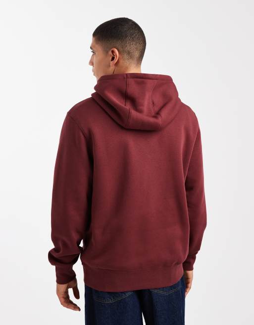 Nike – Club – Kapuzenpullover in Burgunder, 3 von 5