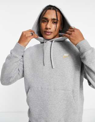 nike hoodie metallic logo