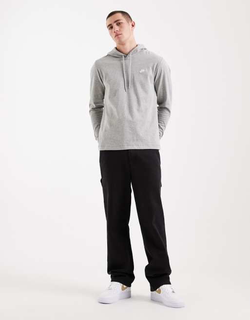 Nike - Club Knit - Felpa con cappuccio in maglia grigia, 2 di 5