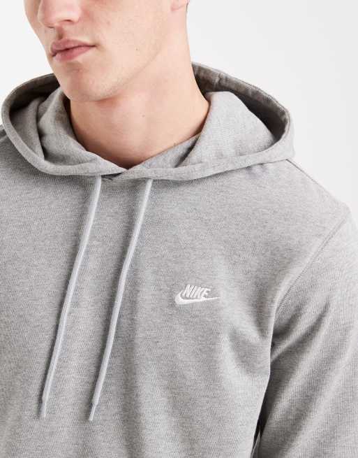 Nike - Club Knit - Felpa con cappuccio in maglia grigia, 5 di 5