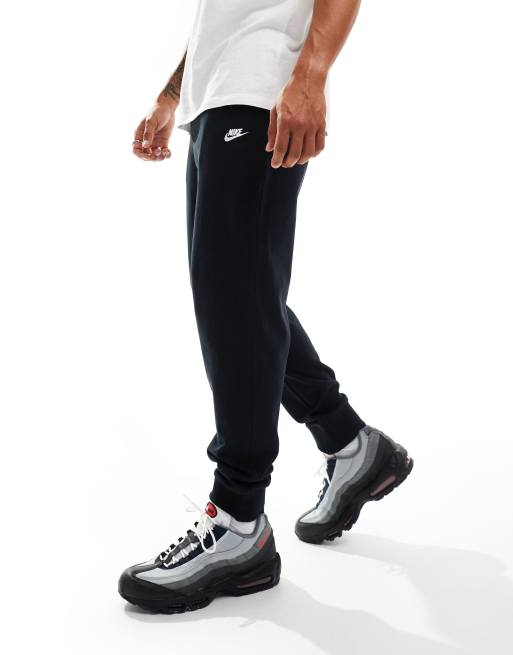 Nike Club Knit joggers in black ASOS