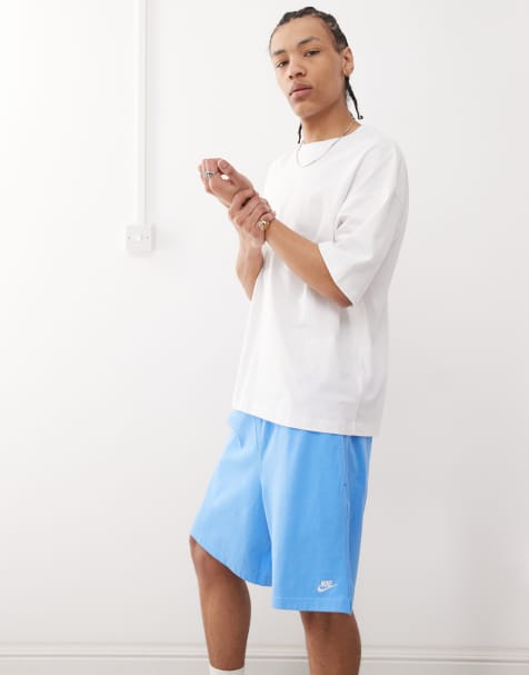 Nike Club knit shorts in blue - view 1
