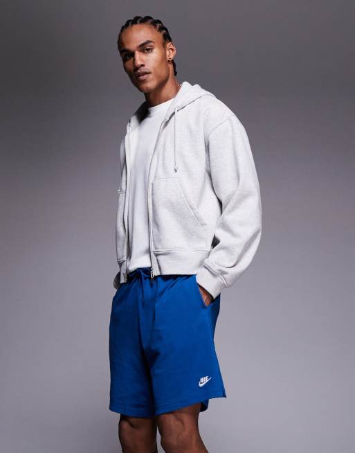 Nike Club knit shorts in blue, 3 of 5