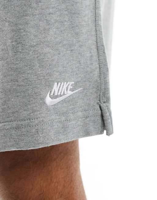 ★★Nike★★ Club Knit Shorts M Dark Grey Heather White FQ43 Nike Club Knit Short 'Dk Grey Heather/White|FQ4359-063|Top