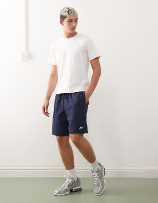 Nike Club Knit Shorts In Blue