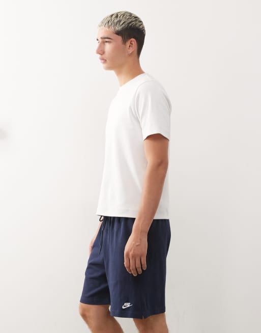 Nike Club knit shorts in navy, 3 of 5