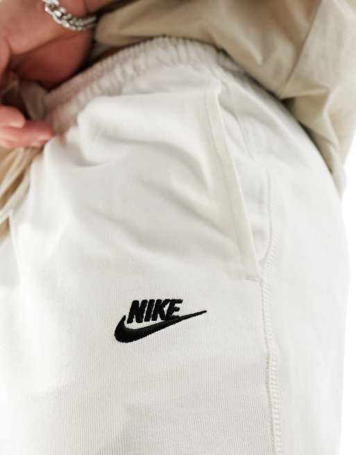 Nike Club Knit sweatpants in off white