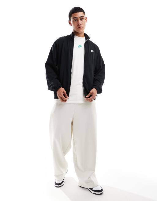 Nike Club Knit zip through jacket in black , 2 of 4