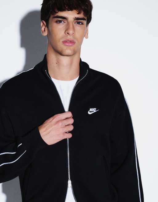 Nike Club kurtka dresowa w czerni i bieli, 3 z 5