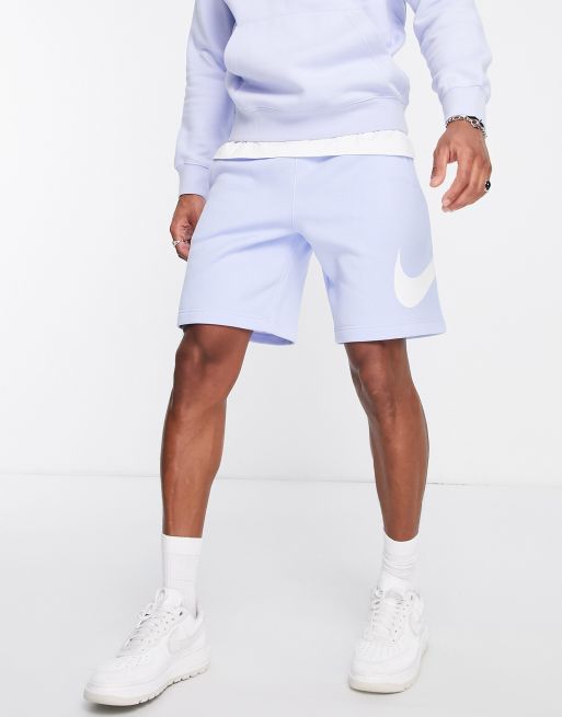 Nike sweat best sale shorts blue