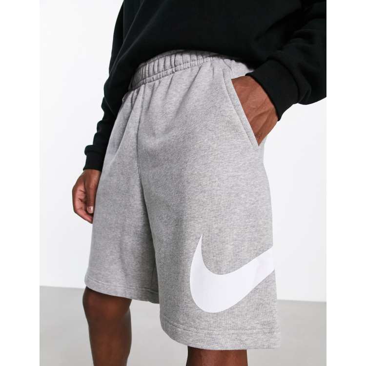 Nike swoosh 2025 shorts grey