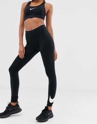 nike club leggings with swoosh logo