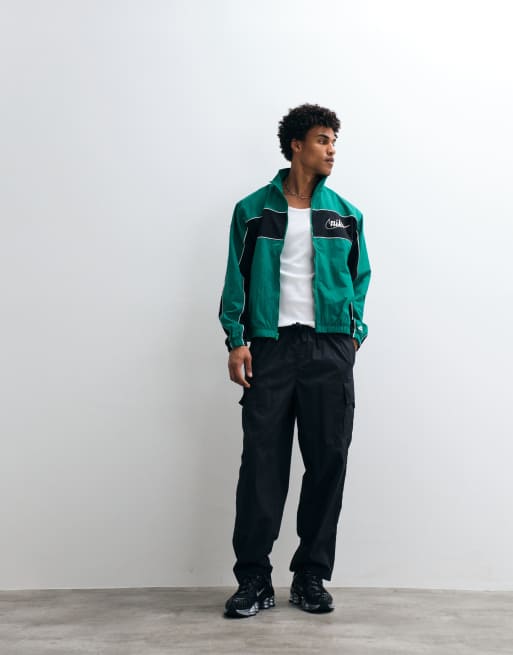 Nike - Club - Lichtgewicht jack met rits in groen en zwart , 2 van 5
