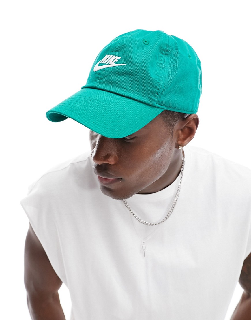 Nike Club logo cap in dark green
