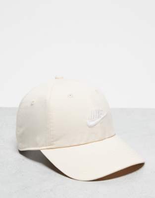 Nike Nike Club logo cap in sail-White
