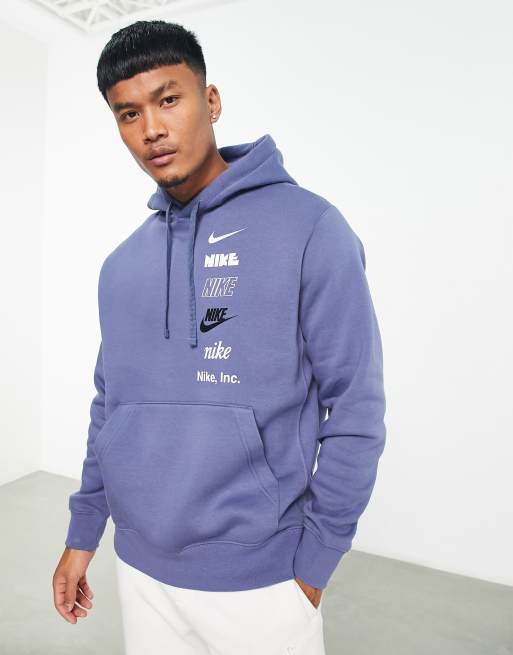 CLUB LOGO FULL ZIP HOODIE (LIGHT BLUE) – The Loyalty Club