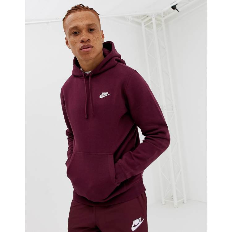 Maroon nike hot sale hoodie mens