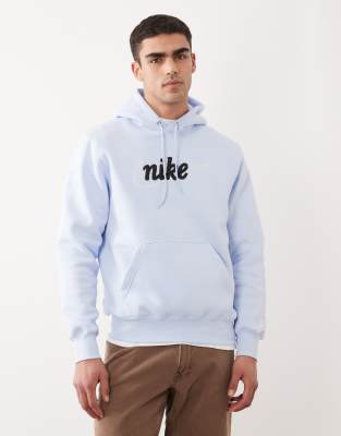 Толстовка с логотипом клуба Nike светло-голубого цвета