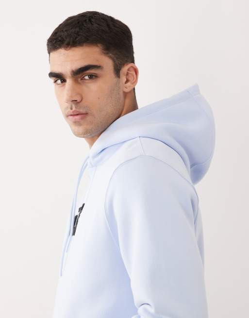 Nike Club logo hoodie in light blue, 4 of 5