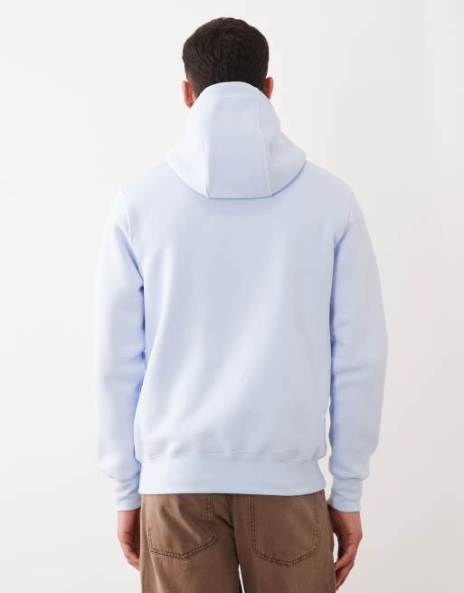 Nike Club logo hoodie in light blue, 5 of 5