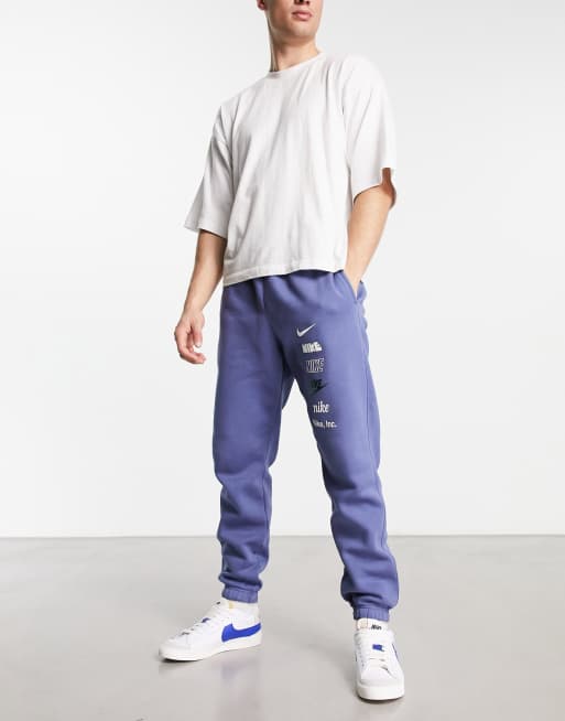 Mens nike joggers online blue