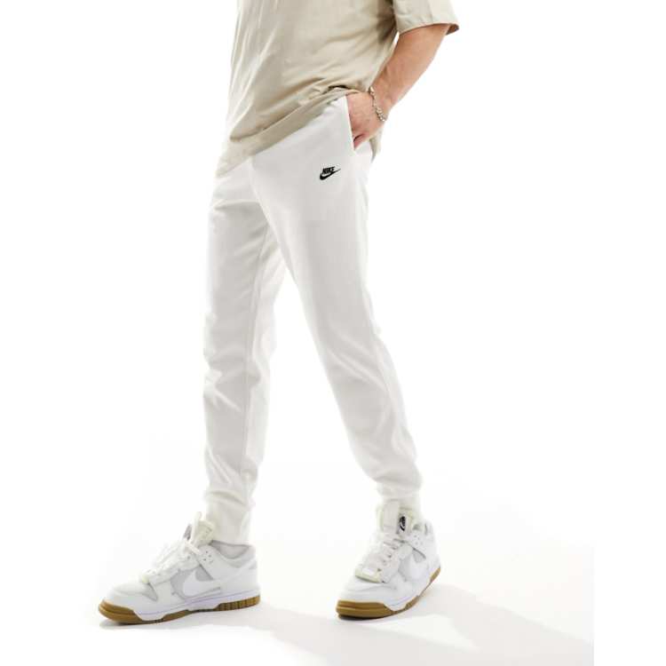 Nike Club logo knit sweatpants in off white