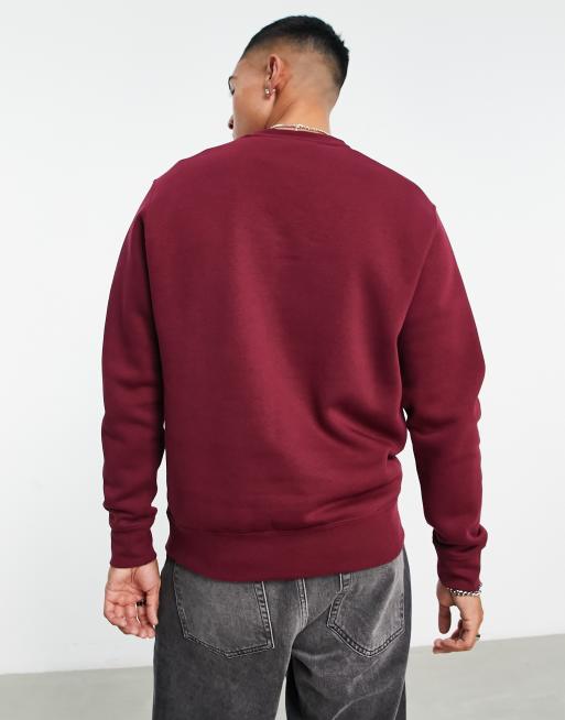 Dark red nike sweatshirt hot sale