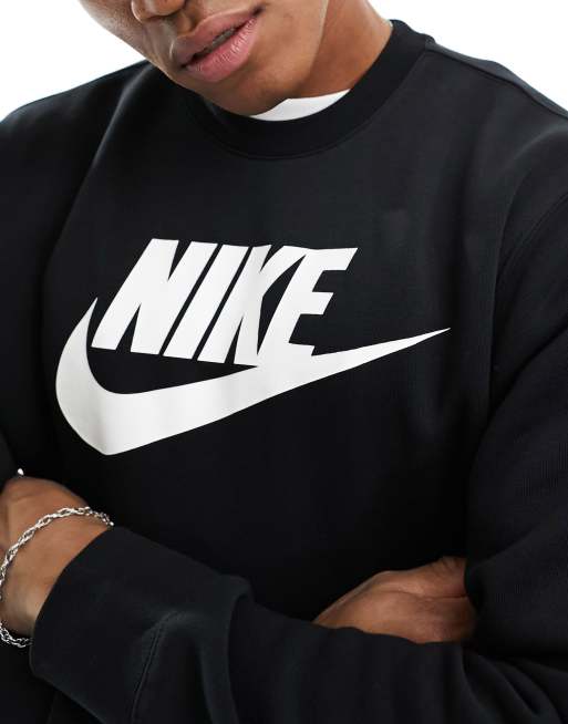 Nike Club logo sweatshirt in black | ASOS