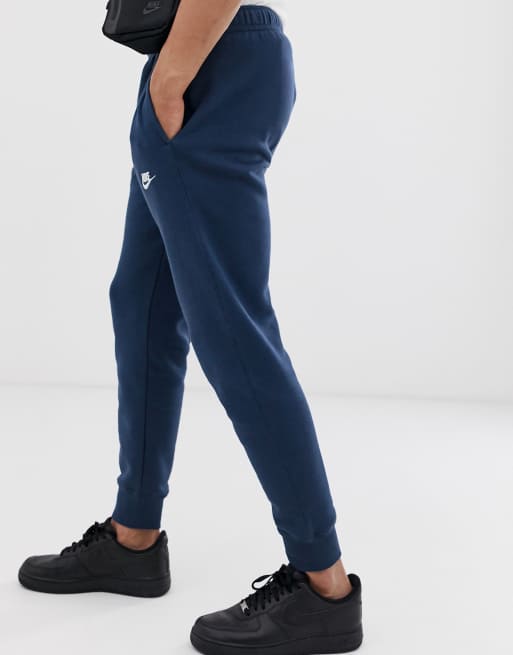 Nike – Club – Marinblå mjukisbyxor med muddar, 4 av 4