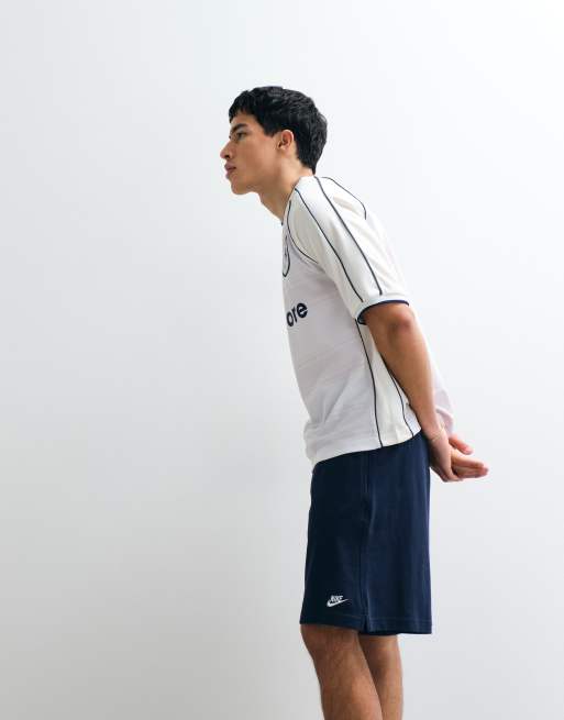 Nike – Club – Marinblå, stickade shorts, 4 av 9