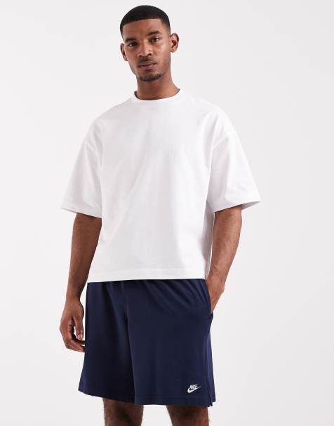 Nike - Club - Marineblå strikkede shorts - view 1