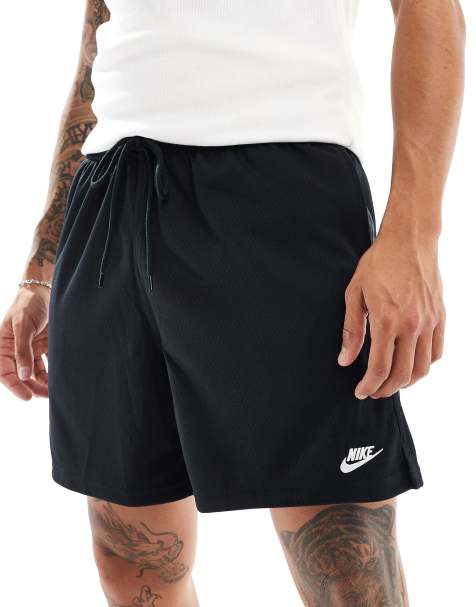 Nike Club mesh shorts in black - view 1