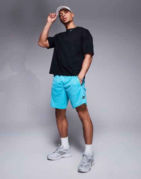 Nike Club mesh shorts in blue - view 1