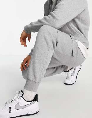 nike club cuffed cargo joggers grey