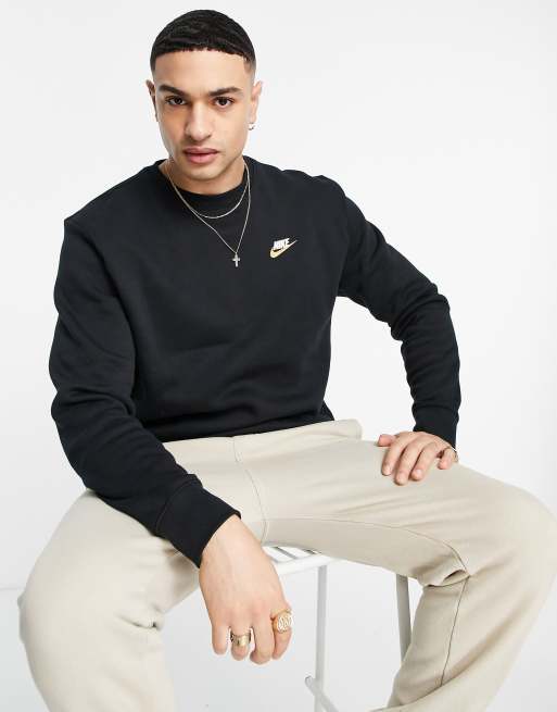 Nike Club metallic tracksuit in black, 2 of 3