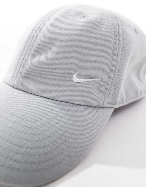 Nike Club metallic swoosh hat in grey GREY ASOS