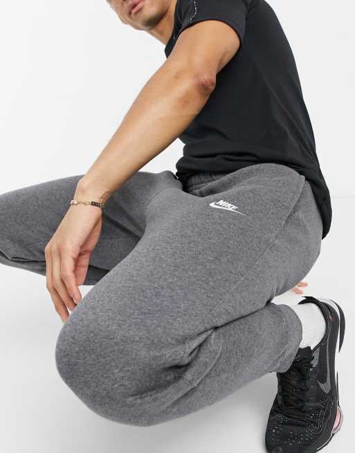 Nike - Club - Mørkegrå joggingbukser med manchet, 4 af 4