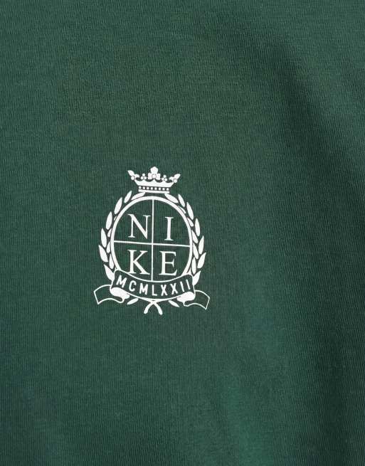Nike Club NCC T-shirt met logo op de achterkant in groen, 9 van 9