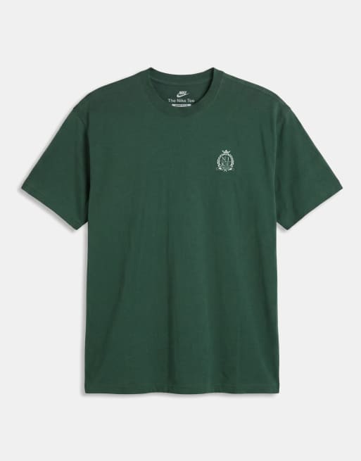 Nike Club NCC T-Shirt mit Rückenprint-Logo in Grün, 6 von 9